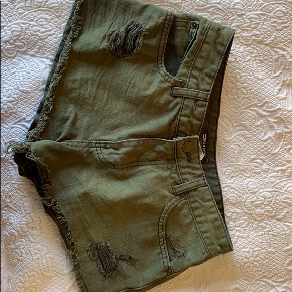 Hunter green Billabong Jean Shorts - Picture 6 of 6